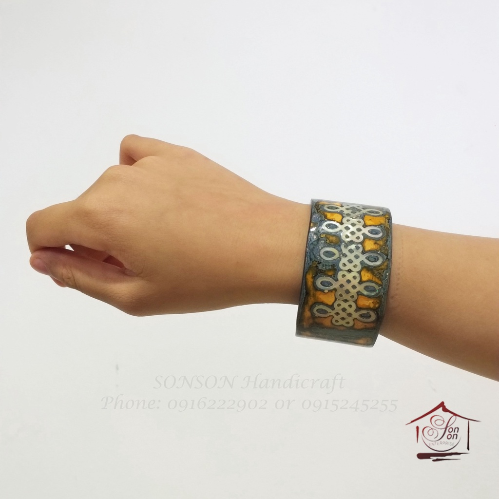 Vòng Tay Nữ Sơn Mài Thủ Công Cao Cấp Phong Cách Bohemian