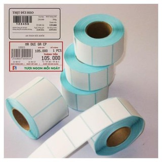 Tem cân điện tử 58x40mm cuộn 800 tem