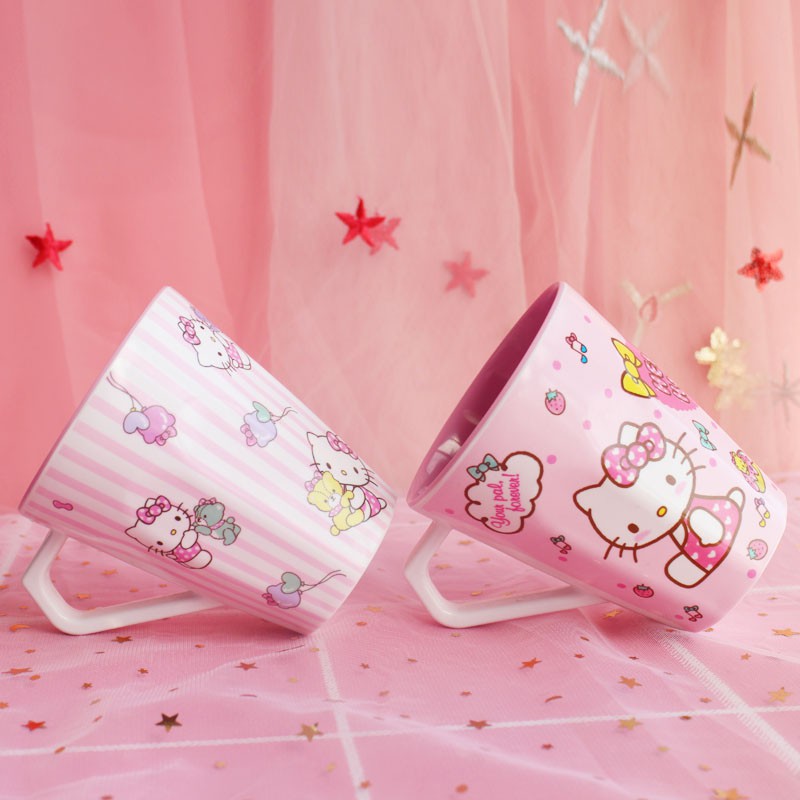 🌻LY NHỰA TAY CẦM 🎀 KITTY HOUSE