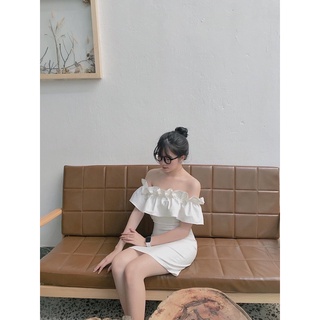 Đầm trễ vai bèo nhún