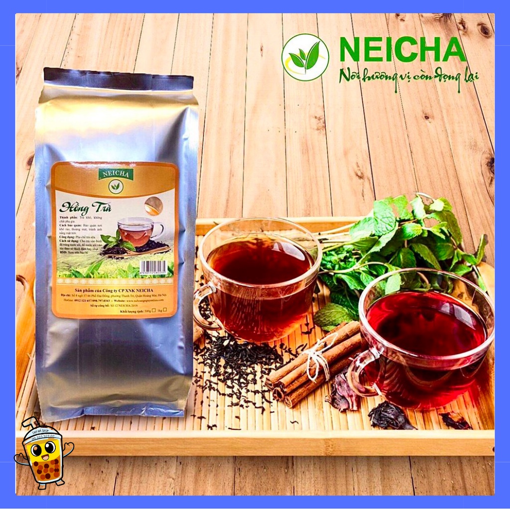 Hồng trà pha trà sữa,Hồng trà (trà đen) NEICHA gói 500g,nguyên liệu làm trà sữa