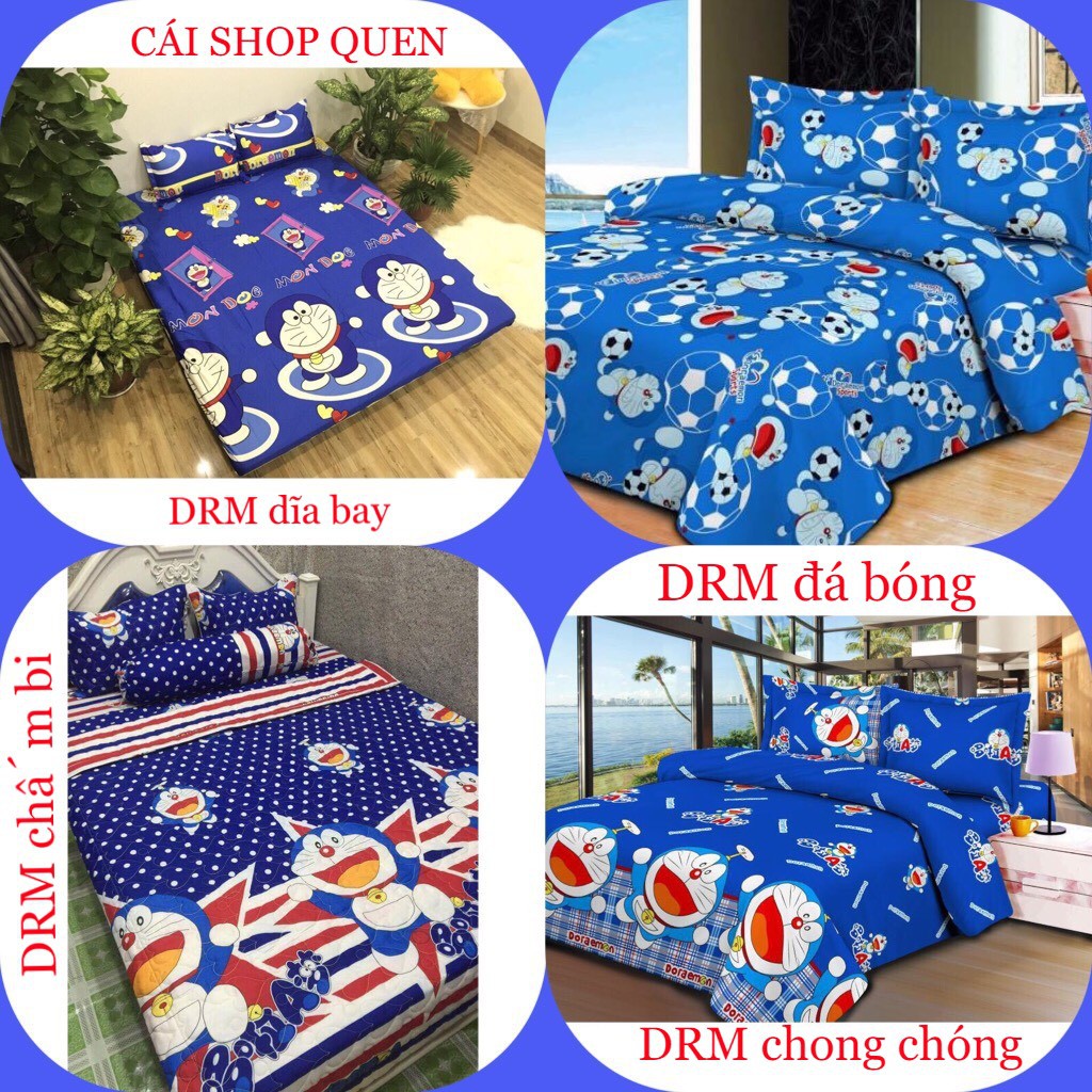 Bộ ga gối poly Drap 1m8 x 2m - 1 ga bo chun kèm 2 vỏ gối nằm mẫu thời trang