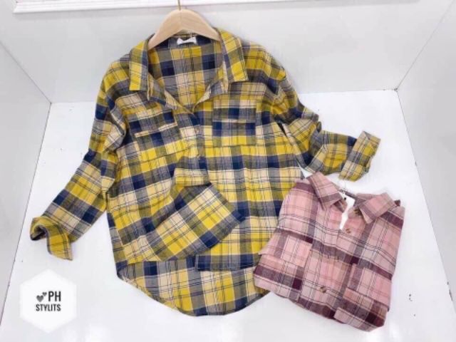 Áo sơ mi kẻ caro to hàng thô đẹp
