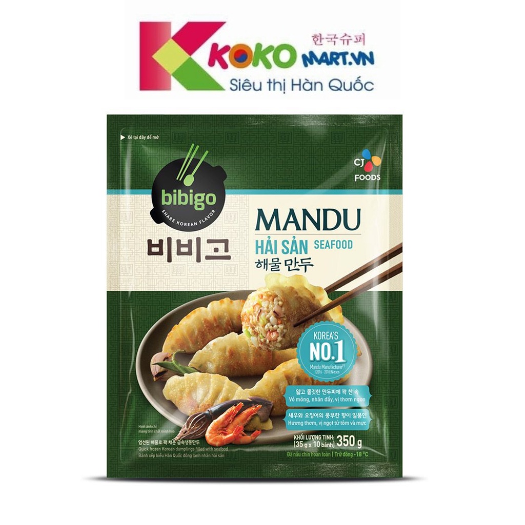 (Giao HCM) Bánh xếp Mandu CJ Cầu Tre vị Hải Sản 350g