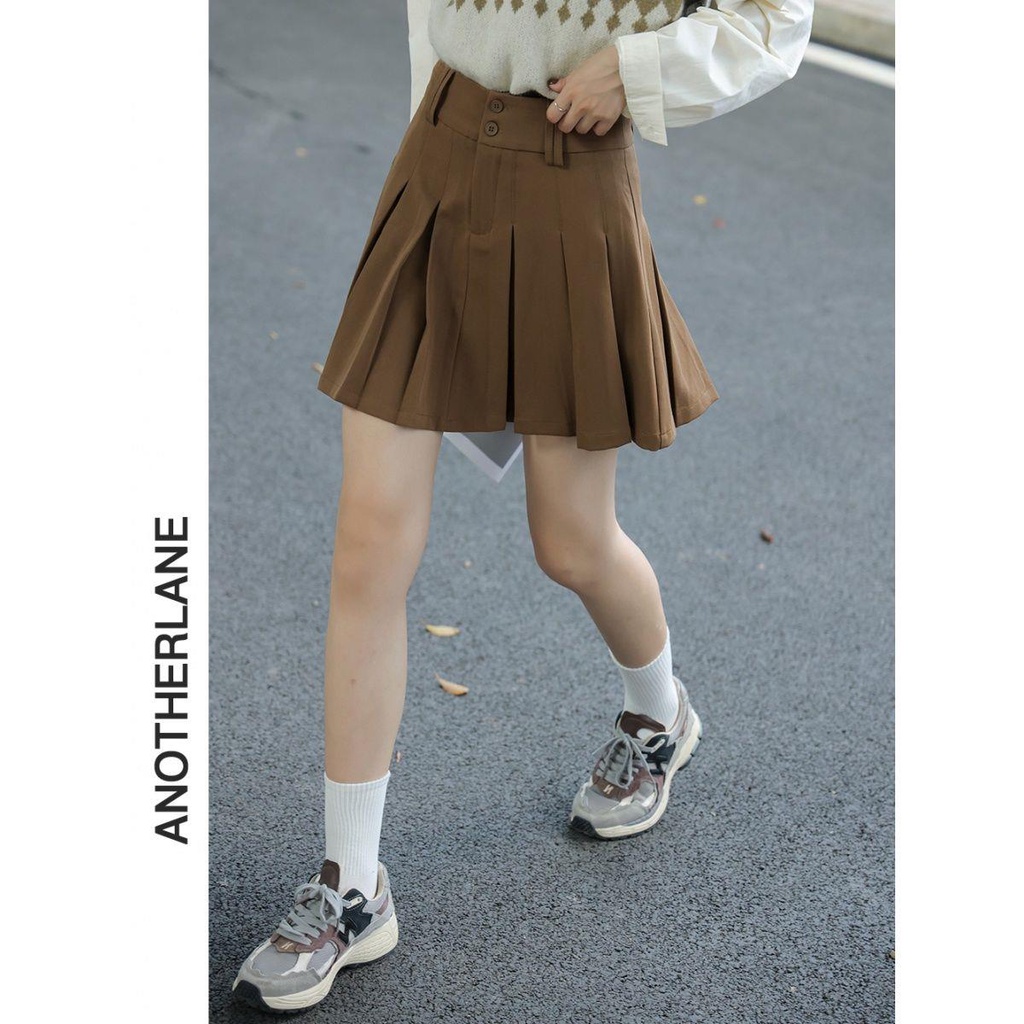 Chân váy xếp ly lưng cao plus Size 2021 phong cách Retro cho nữ | BigBuy360 - bigbuy360.vn