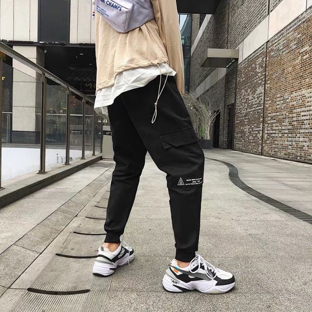 Quần jogger quần kaki túi bên hông size M L XL ( VIDEO ẢNH THẬT )