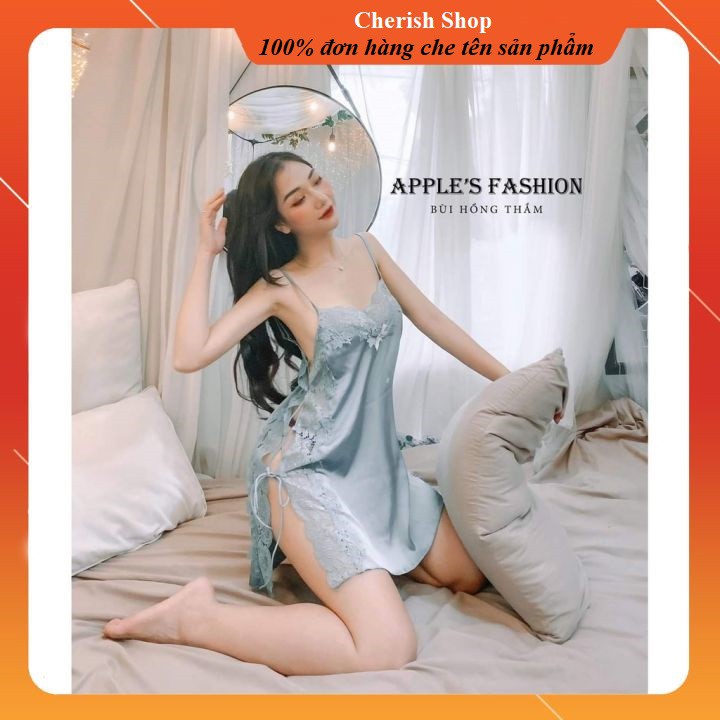 [Mã FAMARAL2 giảm 10K đơn 50K] Váy ngủ hai dây lụa satin sexy cao cấp Đầm mặc nhà gợi cảm quyến rũ Mã 17