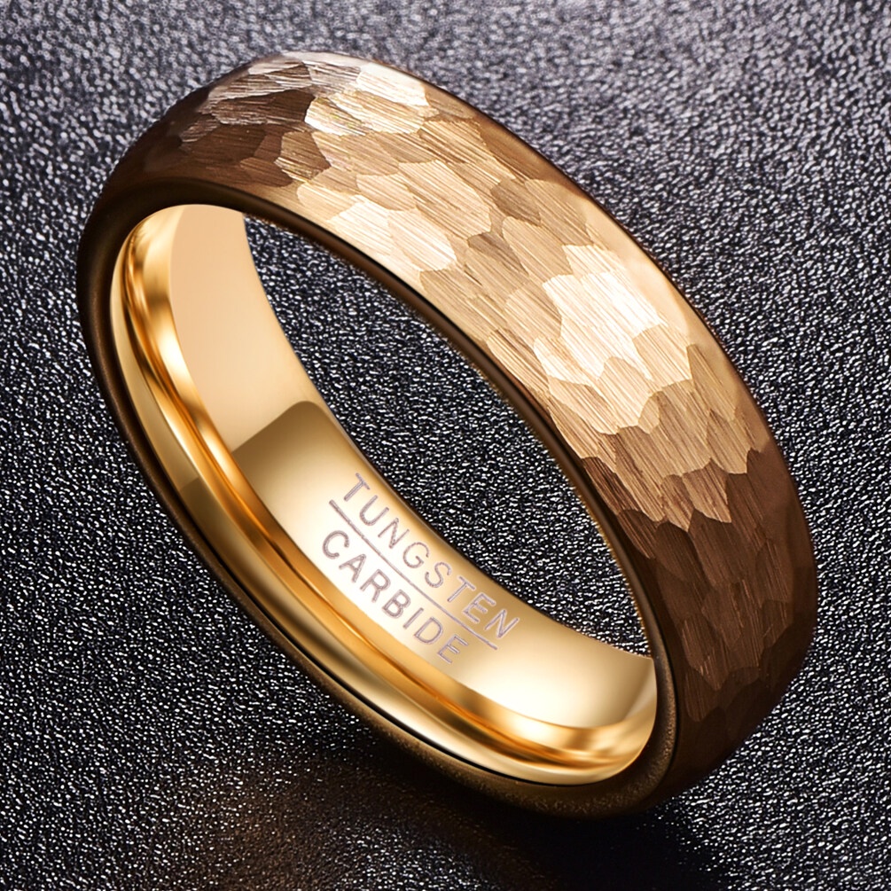 Nhẫn Đính Hôn Mạ Vàng 18k 100% 6mm Kích Thước 5-12