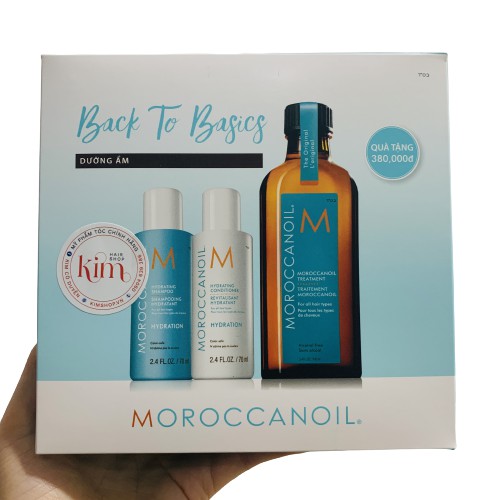 sét dầu dưỡng Moroccanoil 100ml tặng thêm gội xả mini