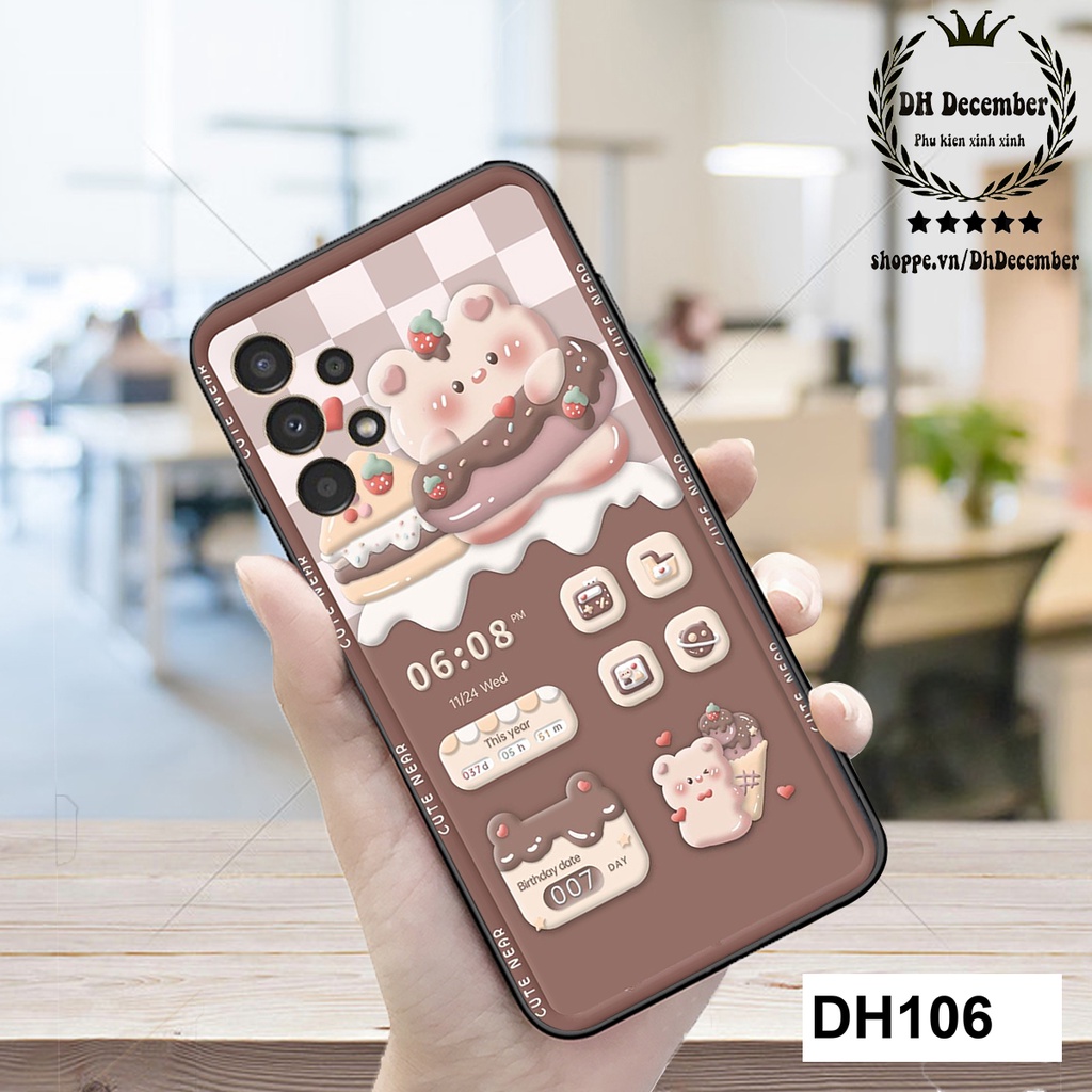 Ốp lưng Samsung A13 4G/A23 5G/A32 4G /A52S/A52/A53 / A72/A73/A9 2018 / M21/M31 in hình GẤU HỒNG-GẤU BE3R