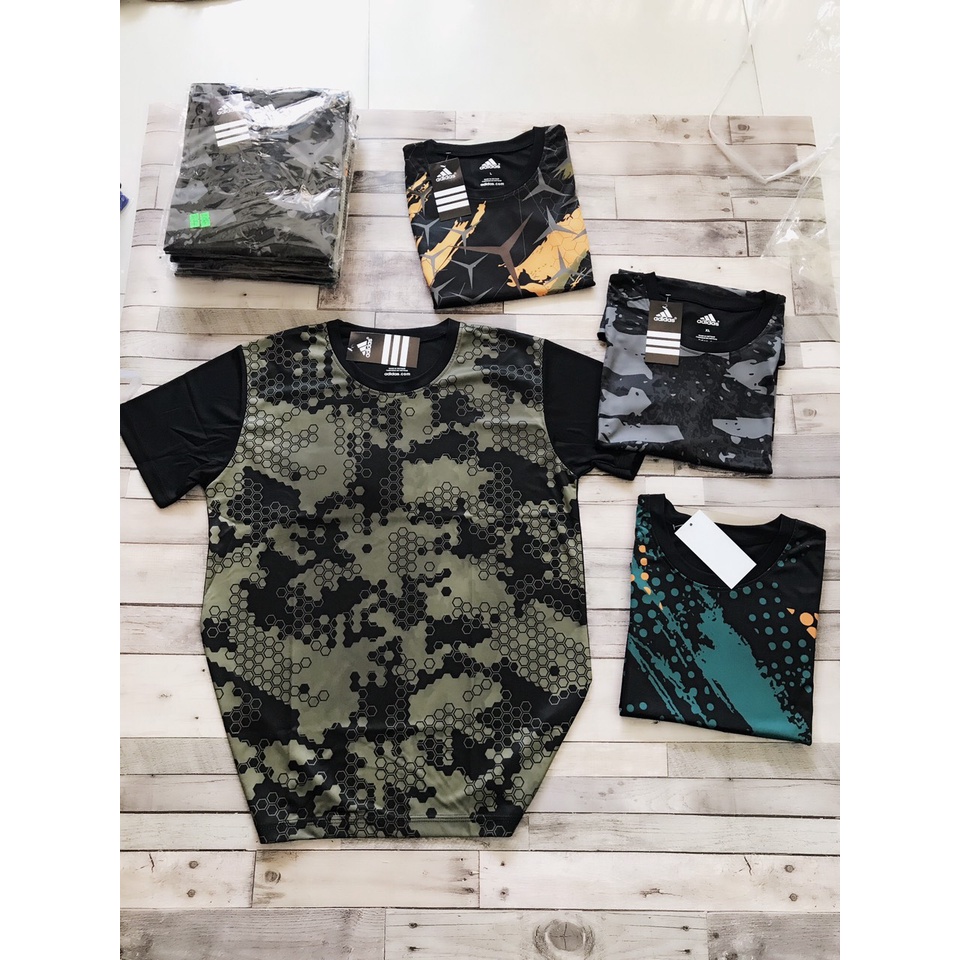 Áo Thun Nam,Áo Thun Lạnh Tập Gym Cổ Tròn Ngắn Tay Vải Thoáng Mát Co Giãn Chuẩn Form Nhiều Màu