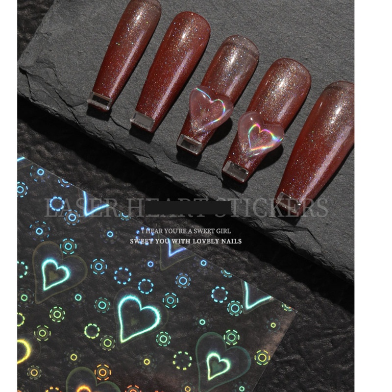 Miếng Dán Trang Trí Móng Tay Hình Trăng Sao Lấp Lánh YOUYO