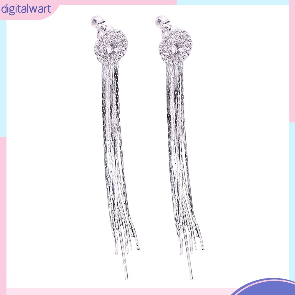 Đôi bông tai hình hoa đính đá, dáng rơi thời trang cho nữ