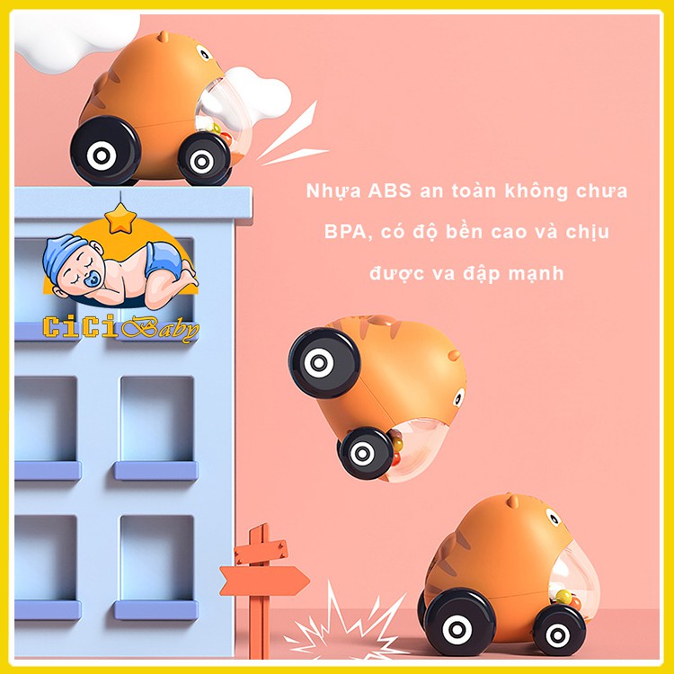 [Hàng cao cấp] Set 2 đồ chơi ô tô hình thú Dumoon cho bé