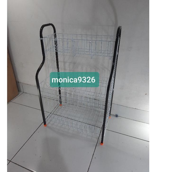 Giá Nhôm 3 Tầng Đựng Đĩa Tiện Dụng Cho Nhà Bếp | BigBuy360 - bigbuy360.vn