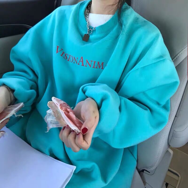 NRVP Áo Hoodie Thiết Kế Đơn Giản Thời Trang Hàn Quốc Cho Nữ