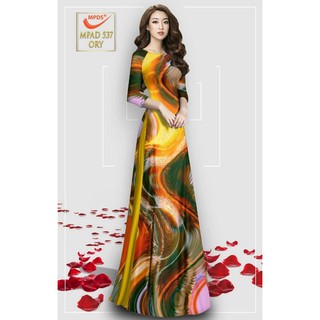 vải áo dài màu chuyển sắc