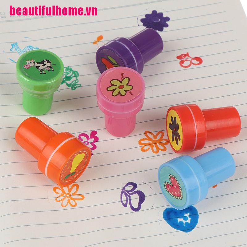 Bộ 5 Con Dấu Cao Su In Hình Đồ Chơi Giáo Dục Cho Bé