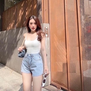 Áo croptop sát nách chất bozip TC a4