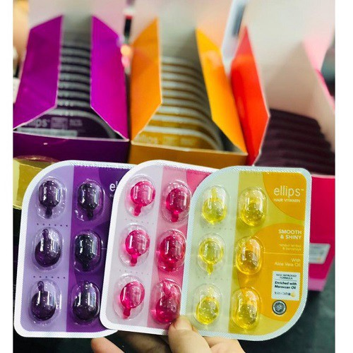 Viên Serum Vitamin Dưỡng Tóc Ellips Chính Hãng Công Ty