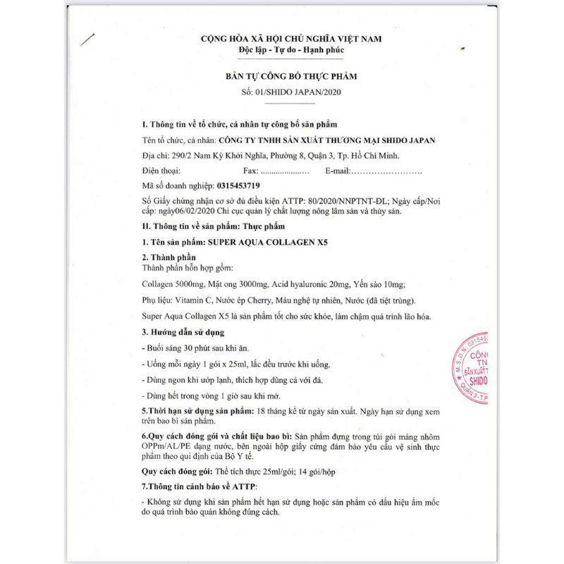 [COLLAGEN X5] Nước Uống COLLAGEN X5 Yến Sào Super Aqua, Nước Uống COLLAGEN dạng nước (14 gói x 25ml) | Thế Giới Skin Care