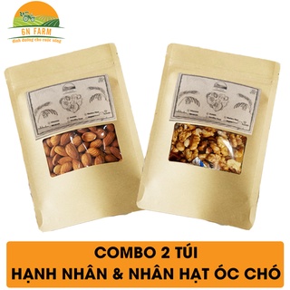 Combo 2 túi Hạnh Nhân và nhân Óc Chó 200g