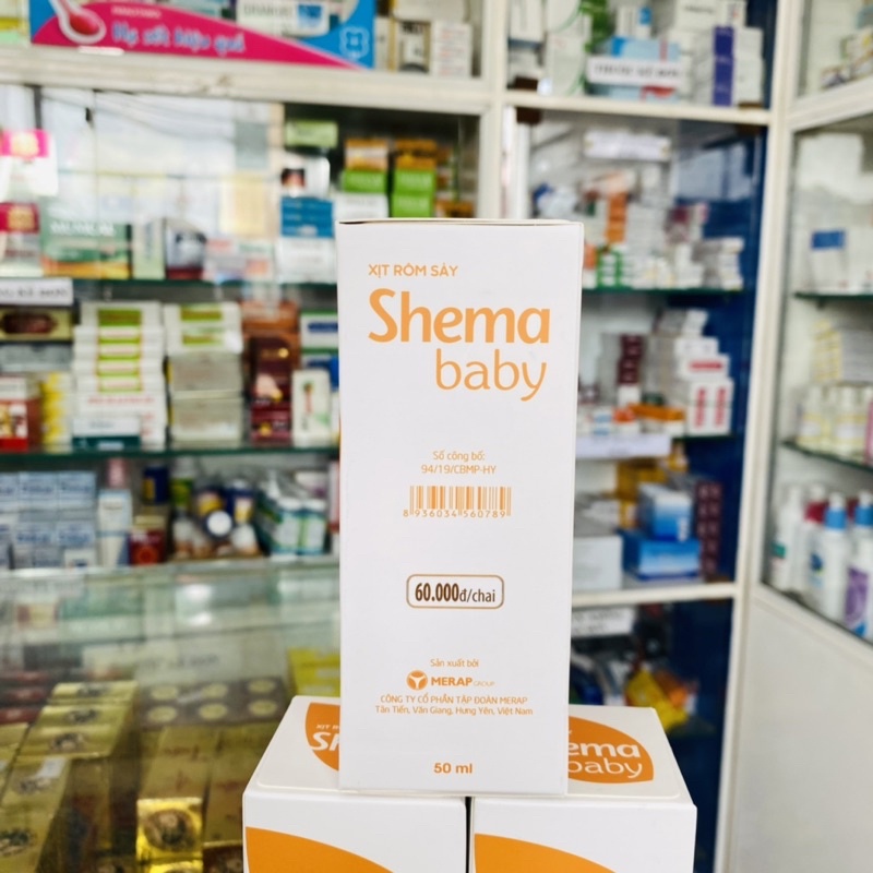 ✅ [Chính Hãng] Xịt rôm sảy Shema baby (Chai 50ml)