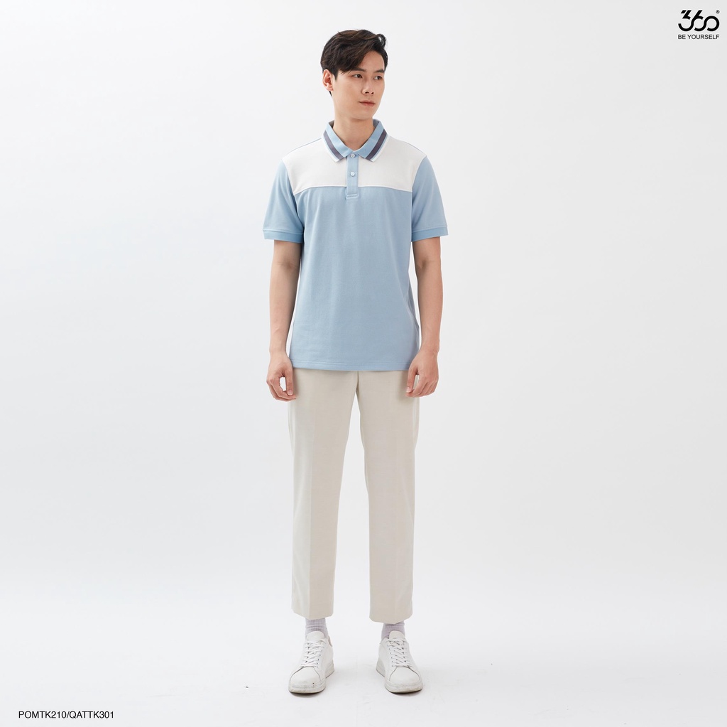 Áo polo phối màu local brand 360 BOUTIQUE chất liệu cao cấp - POMTK210