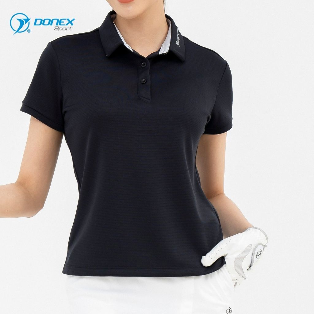 Áo Thể Thao Golf Nữ DONEXPRO Thiết Kế Tinh Tế, Form Chuẩn, Kiểu Dáng Trẻ Trung, Logo Thêu Nổi Bật AC-3676