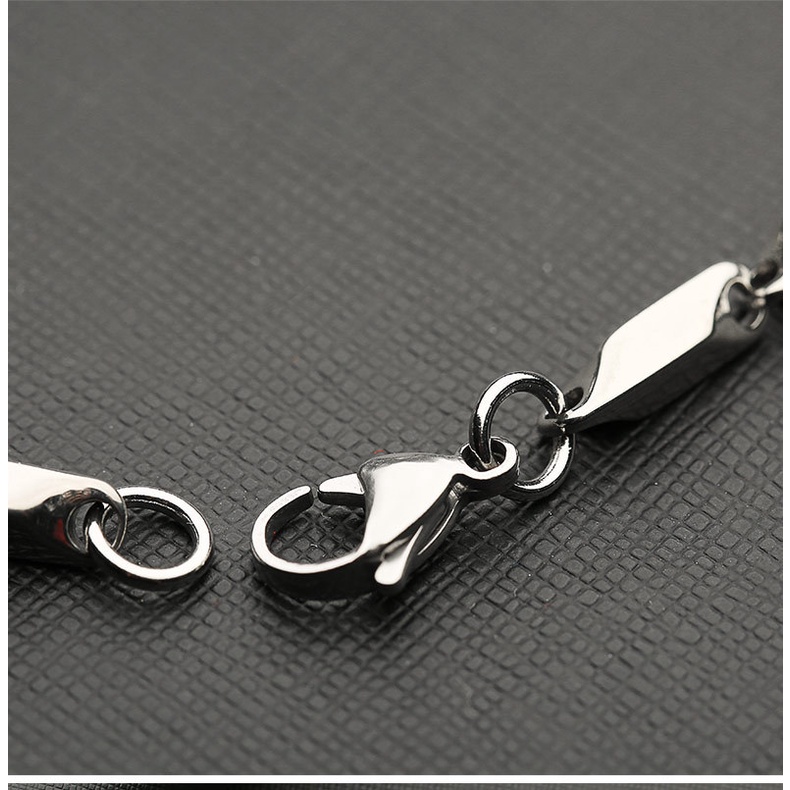 Lắc Tay Nam Inox Hỏa Tiển 4mm Thép Không Gỉ- LTNQC02