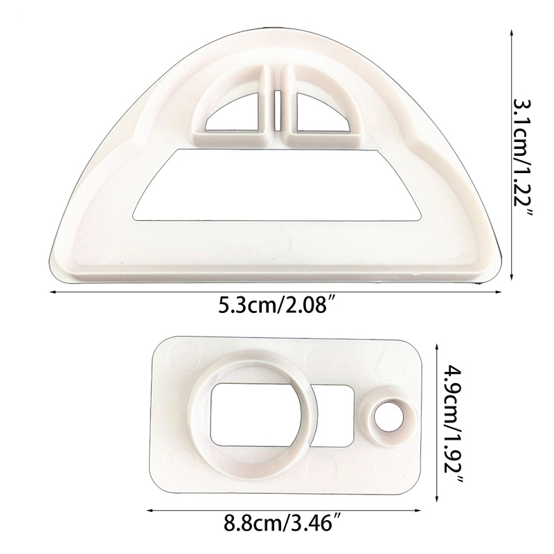 Khuôn Cắt Bánh Quy Bằng Nhựa In Họa Tiết 3D DIY