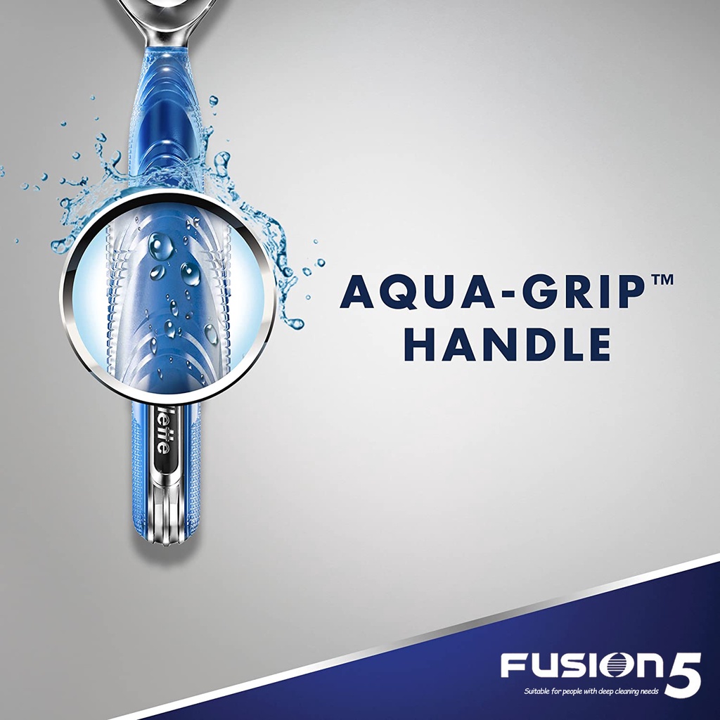 Lưỡi Dao Cạo Geiiette Fusion 5 Đầu Thay Thế 5 Lớp Bằng Thép Không Gỉ Cho Máy Cạo Râu Geiiette Fusion