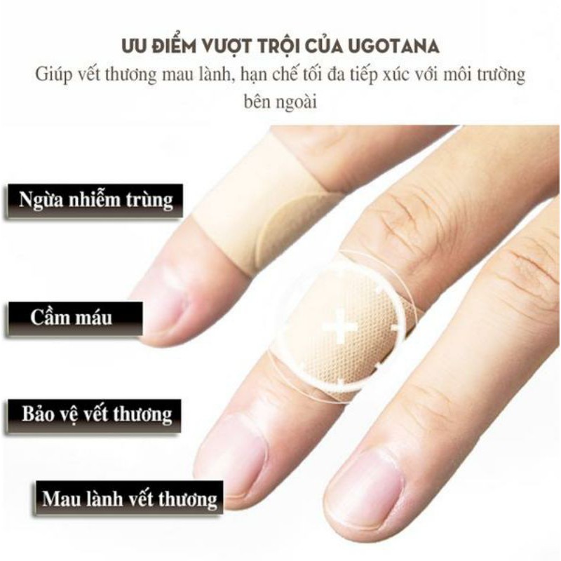 2 miếng Băng cá nhân y tế Ugotana 38 mm x 72 mm