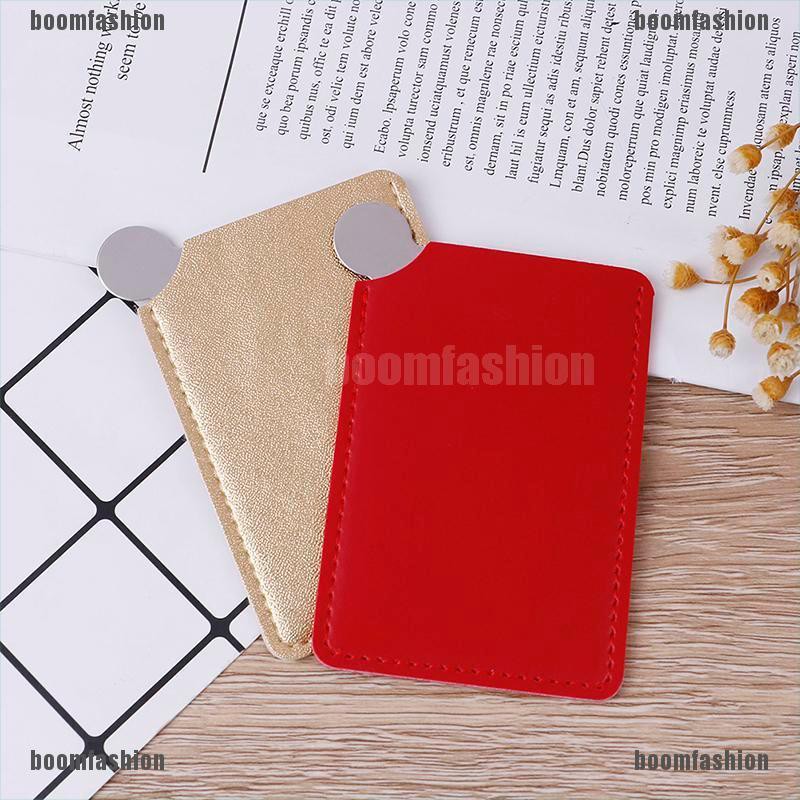 Gương Trang Điểm Dạng Thẻ Bằng Thép Không Gỉ Không Vỡ Tiện Lợi Khi Đi Du Lịch