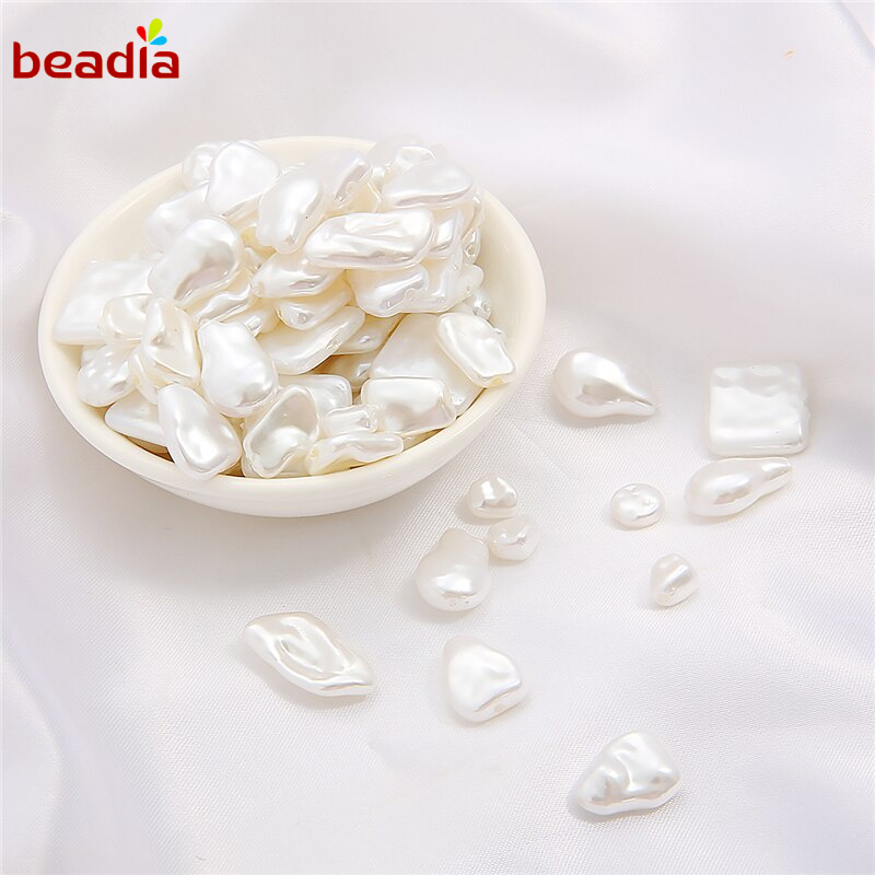 BEADIA Bộ 5/10/20 Hạt Ngọc Trai ABS Nhiều Hình Dạng Dùng Làm Trang Sức DIY