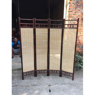 Bình phong tre trúc ngăn phòng