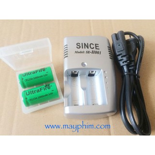 Pin máy ảnh phim cr123a - loại sạc được