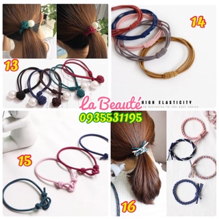 Cột tóc đủ kiểu thun Hàn Quốc chắc chắn