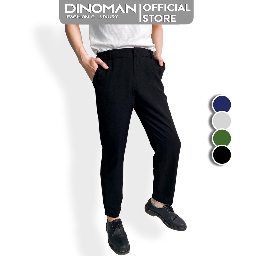 Quần Đũi Nam DINOMAN Quần Đũi Dài Nam Ống Suông Form Hàn Slimfit Dáng Âu Lịch Lãm