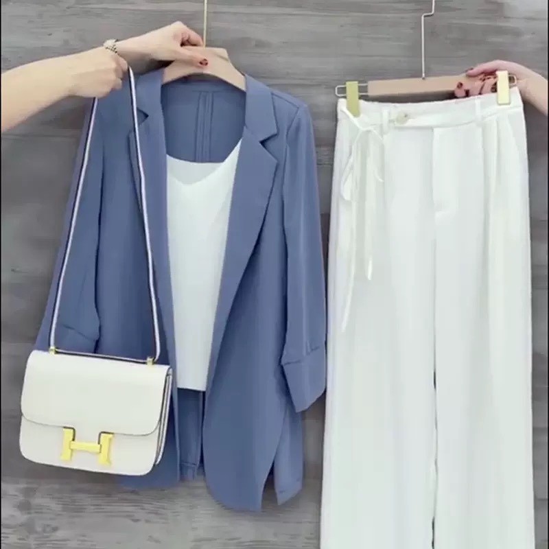 Áo blazer nữ khoác ngoài phong cách hàn quốc, áo khoác hè mỏng | BigBuy360 - bigbuy360.vn