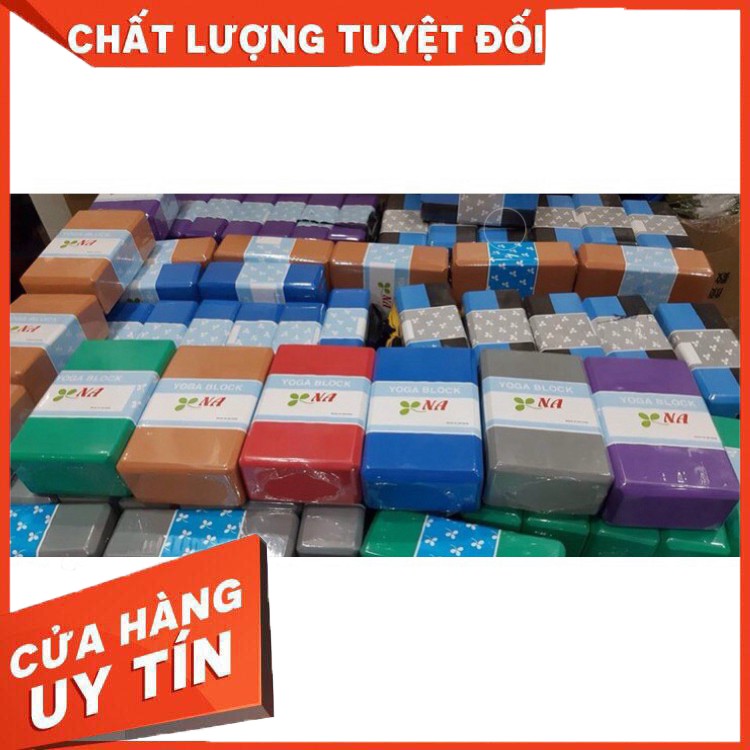 Gạch Tập Yoga loại tốt - thương hiệu NA - Cục Block Dày 8cm (23.5x15.5x8.5 cm)