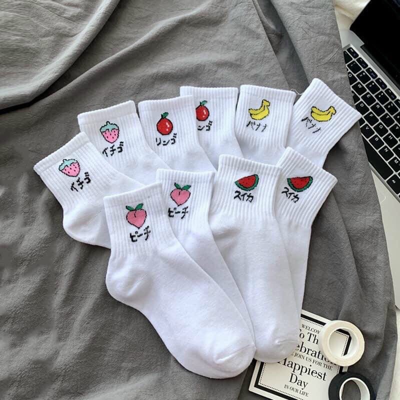 Sét 5 đôi vớ hình trái cây