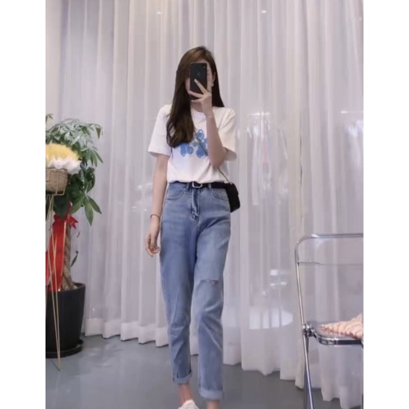 Quần jean ông rộng, quần bò jean nữ ông suông lưng ca Baggy suông cá tính - Q11 | BigBuy360 - bigbuy360.vn
