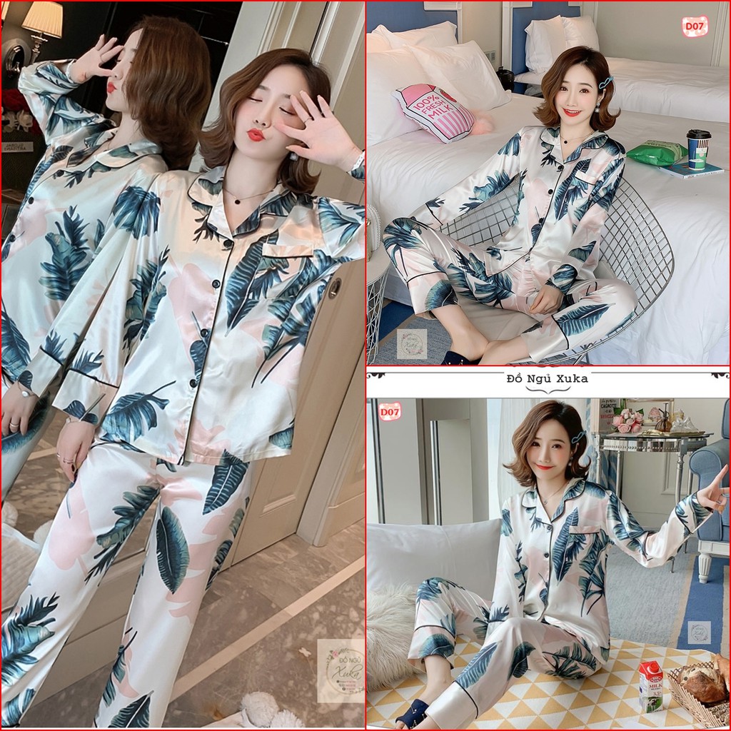 Pijama Lụa Dài Tay Cao Cấp D2