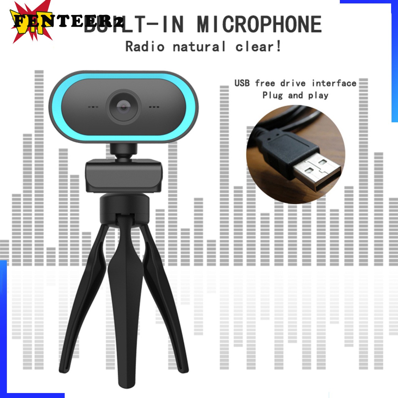 Webcam 2k Hd Tích Hợp Mic Thu Âm