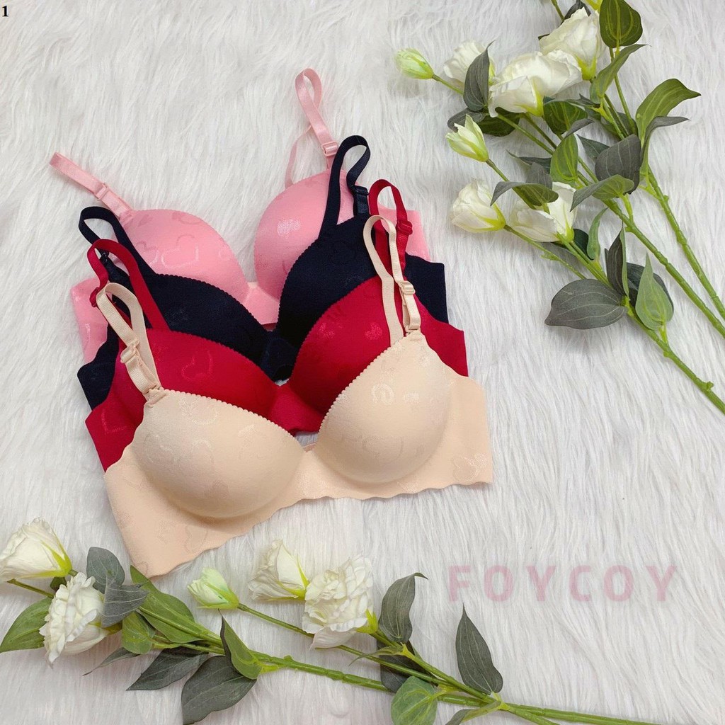 ✨Chuyên sỉ lẻ áo ngực su gấm vân hoa không Gọng đệm vừa