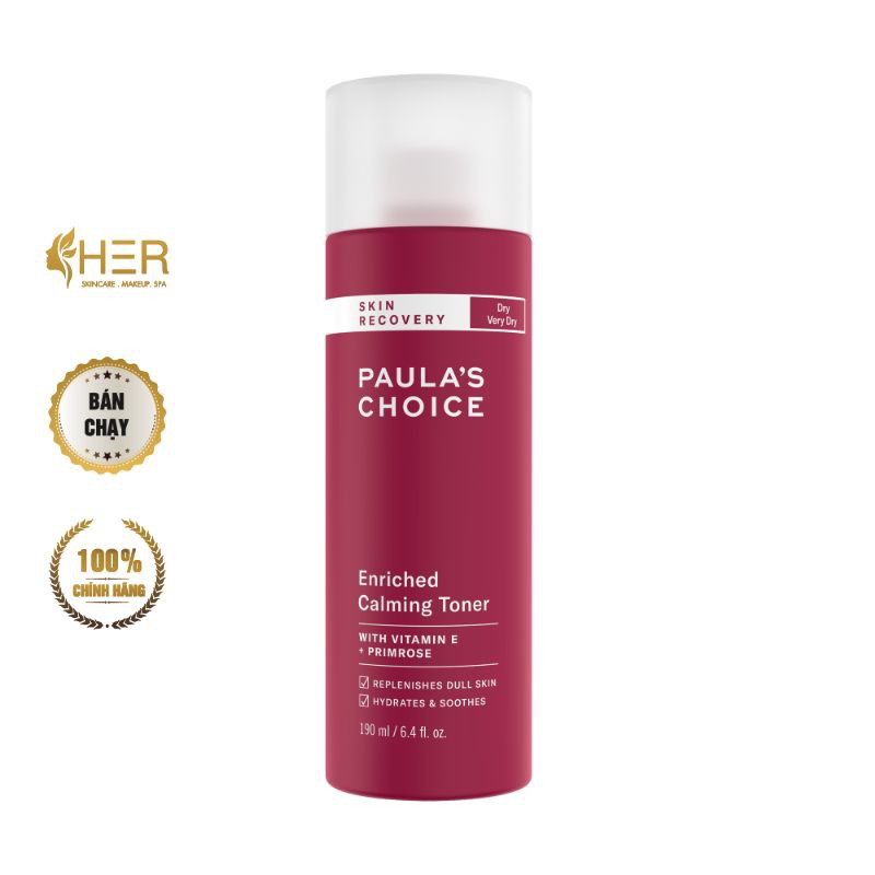 Nước hoa hồng cấp ẩm phục hồi da Paula's Choice Skin Recovery Calming Toner