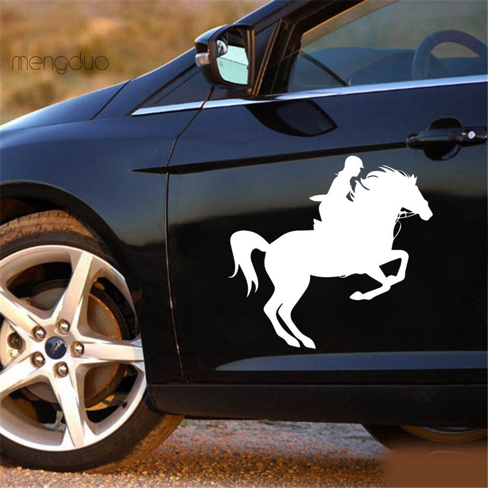 Decal hình ngựa dán trang trí xe hơi sáng tạo