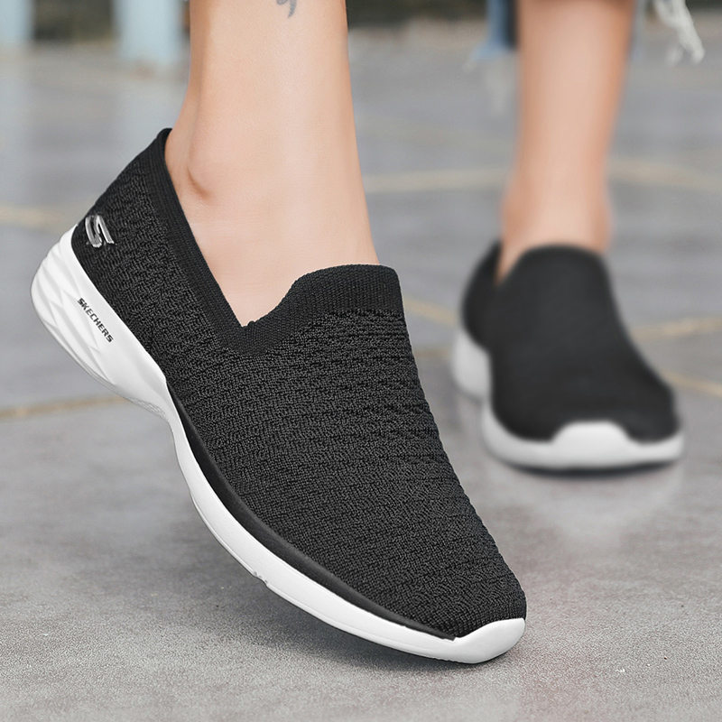  Giày thể thao cổ thấp không dây mới cho nữ SKECHERS (chụp hình sản phẩm thật) 