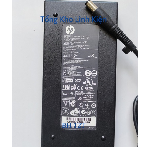 Combo Adapter Sạc Laptop Hp 65W 90W 150W 200W Chân Kim To + Chân Kim Nhỏ Xanh